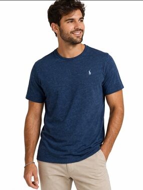 Polo Ralph Lauren Heather Blue Crewneck T-Shirt – Size M